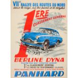 Sport Poster Panhard Dyna North Routes Car Rally