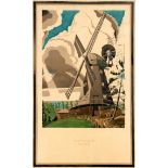 Travel Poster LT Upminster London Underground Windmill John Mansbridge