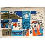 Travel Poster Wall Tapestry Corse Corsica Tourism France 1970s
