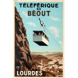 Travel Poster Teleferique du Beout Lourdes