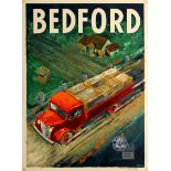 Advertising Poster Bedford Truck General Motors
