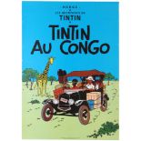Advertising Poster Adventures of Tintin Tintin In Congo