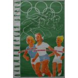 Sport Poster Olympic Spring Running USSR Olympics