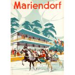 Travel Poster Mariendorf Horse Race Mertin