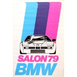 Advertising Poster BMW Salon 79 Sports Car