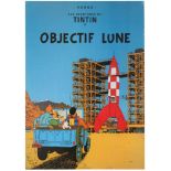 Advertising Poster Adventures of Tintin Destination Moon