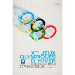 Sport Poster Winter Olympics 1968 Grenoble France