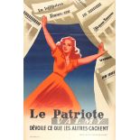 Advertising Poster Le Patriote Valmy Newspaper