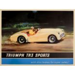 Advertising Poster Triumph TR3 Sports