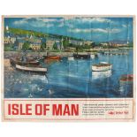 Travel Poster British Rail Isle Of Man Port St Mary Peter Collins
