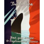 Travel Poster French Line Cruise Ships