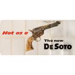 Advertising Poster De Soto Car Chrysler Smoking Gun Hot