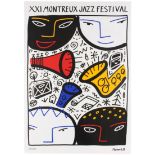 Advertising Poster XXI Montreux Jazz Festival Switzerland