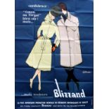 Advertising Poster Blizzand Raincoats Fashion France
