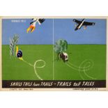 War Poster Camouflage Snail Tails Leave Trails WWII