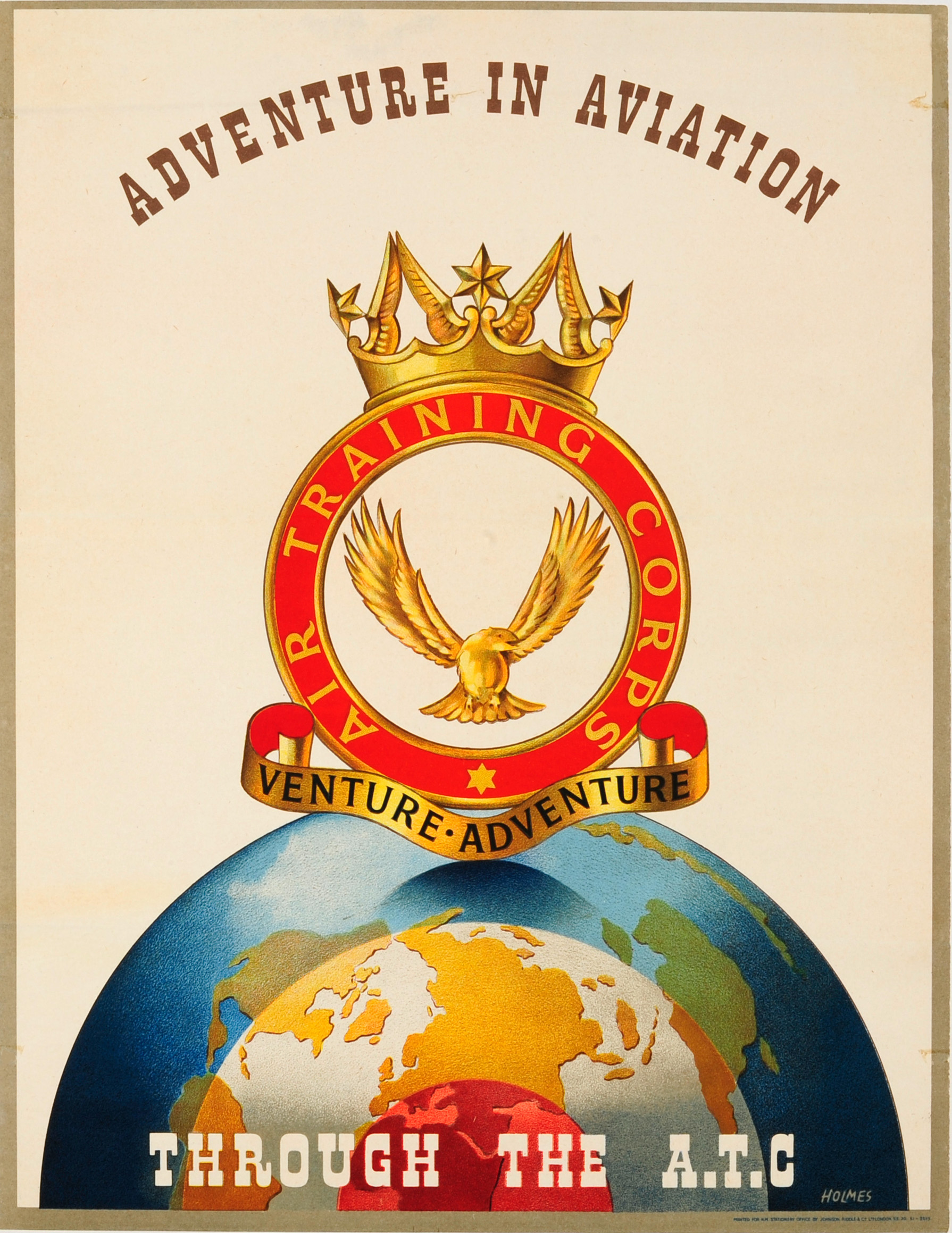 Propaganda Poster Air Training Corps ATC Aviation Royal Air Force