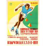 Sport Poster Roller Skating Races Italy