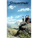 Travel Poster Grindelwald Switzerland