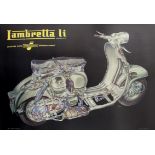 Advertising Poster Lambretta Li Scooter