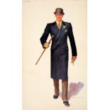 Advertising Poster Schloss Bros Fashion Man With Cane