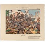 Propaganda Poster WWI La Grande Guerre English Heroes Bassee Benito