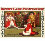 Advertising Poster Hassall Drury Lane Pantomime The White Cat