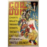 Advertising Poster Coq d'Or Golden Cockerel Russian Ballet