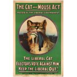 Propaganda Poster Suffragette Feminism Cat And Mouse Act