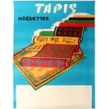 Advertising Poster Tapis Moquettes Rugs Carpets France