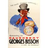 Advertising Poster Georges Bisson Camembert Cheese France
