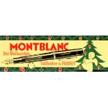 Advertising Poster Mont Blanc Christmas Fountain Pen