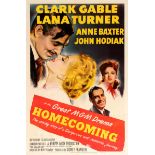 Movie Poster Homecoming Clark Gable Lana Turner