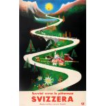 Travel Poster Picturesque Switzerland Carigiet