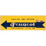 Sport Poster Peugeot Grand Prix Andre Raynaud Cycle Race