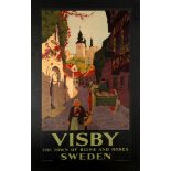 Travel Poster Visby Sweden