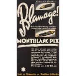 Advertising Poster Montblanc Pix Pen Blamage