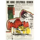 Sport Poster International ADAC Eifel Cup Formula Car Motorcycle Race