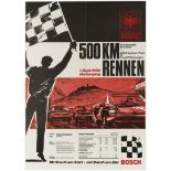 Sport Poster ADAC 500KM Race Nurburgring 1968 Car Racing