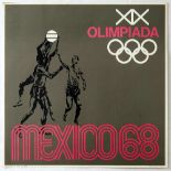 Sport Poster Mexico 1968 Olympics Basketball Olimpiada Lance Wyman
