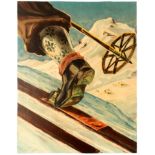 Sport Poster Ski Boot Norway Skiing Dagfin Hanssen