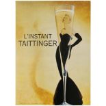 Advertising Poster Linstant Taittinger Champagne Grace Kelly Design