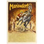 Sport Poster Mariendorf Horse Racing Germany