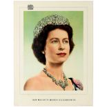 Propaganda Poster Her Majesty Queen Elizabeth II Coronation