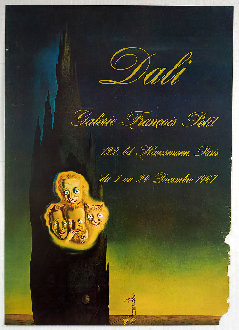 Advertising Poster Dali Galerie Francois Petit Paris