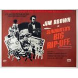 Movie Poster Slaughters Big Rip-Off Jim Brown Blaxploitation