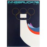 Sport Poster Innsbruck Tirol Austria Winter Olympics 1976