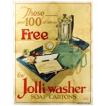 Advertising Poster Jolli Washer Soap Cartons