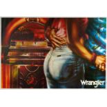 Advertising Poster Wrangler Jukebox Jeans