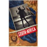 Travel Poster Holiday Time South Africa Beach