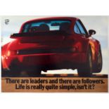 Advertising Poster Porsche 911 Turbo Leaders and Followers